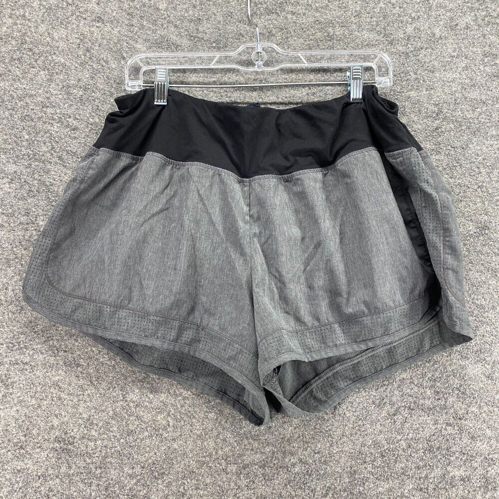 5/$45 Champion Shorts Women XL Gray High Rise Chino Pull On Flat Front Pockets